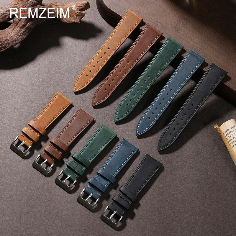 سوار ساعة جلدي من Crazy Horse - مراجعة Suede Strap Watch وسعره