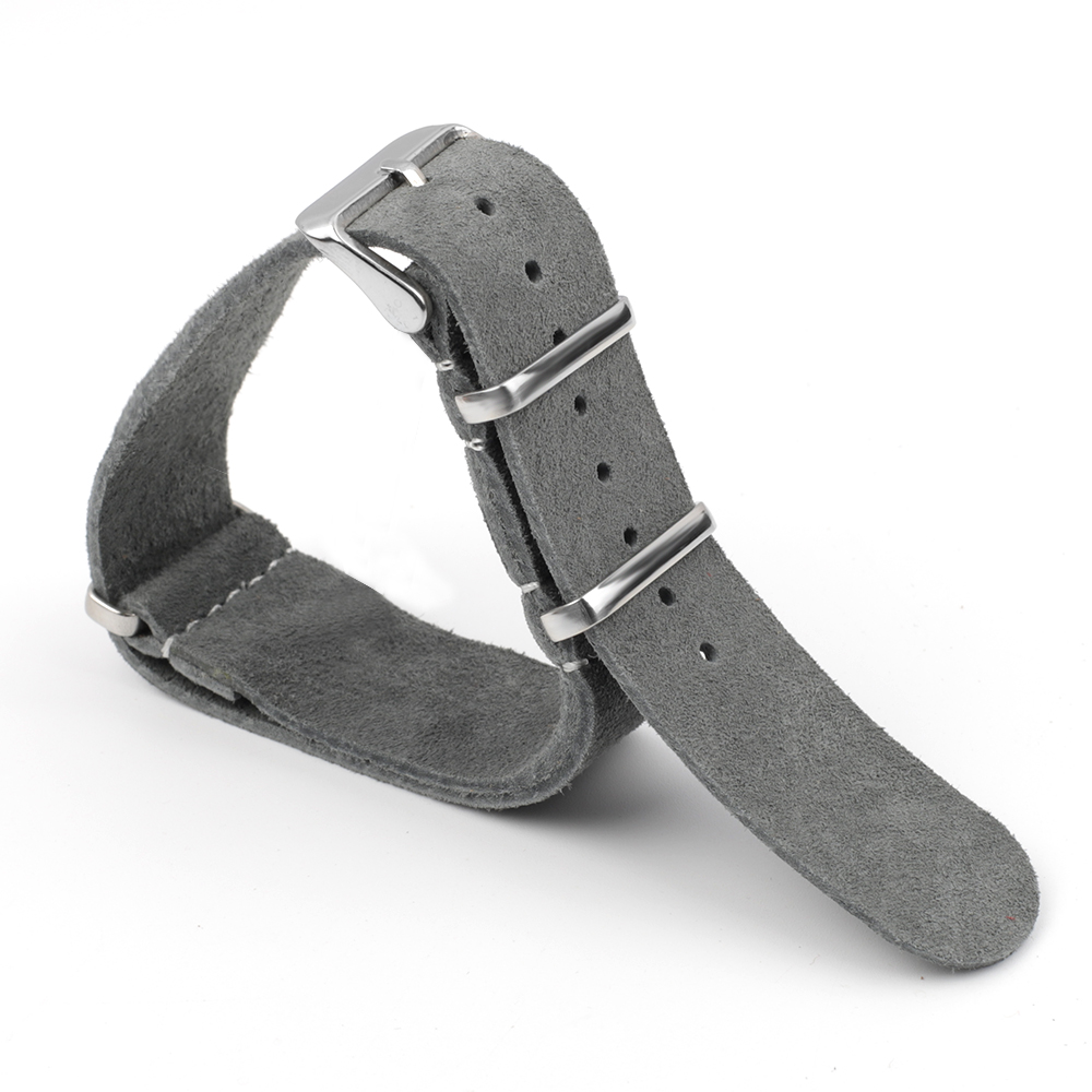 لينة الجلد المدبوغ حزام الساعا - مراجعة Suede Strap Watch وسعره