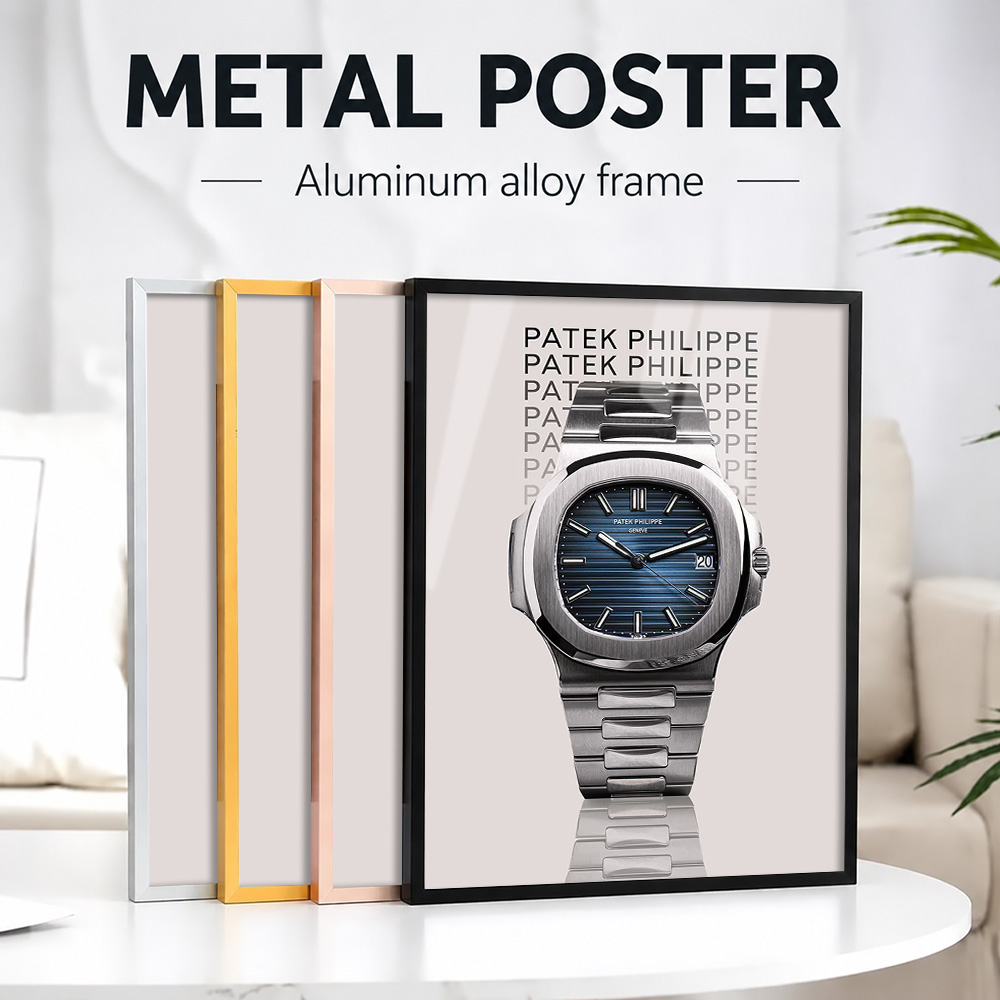 لوحة معدنية مؤطرة لساعة باتيك  - مراجعة Patek Philippe Watch Nautilus وسعره