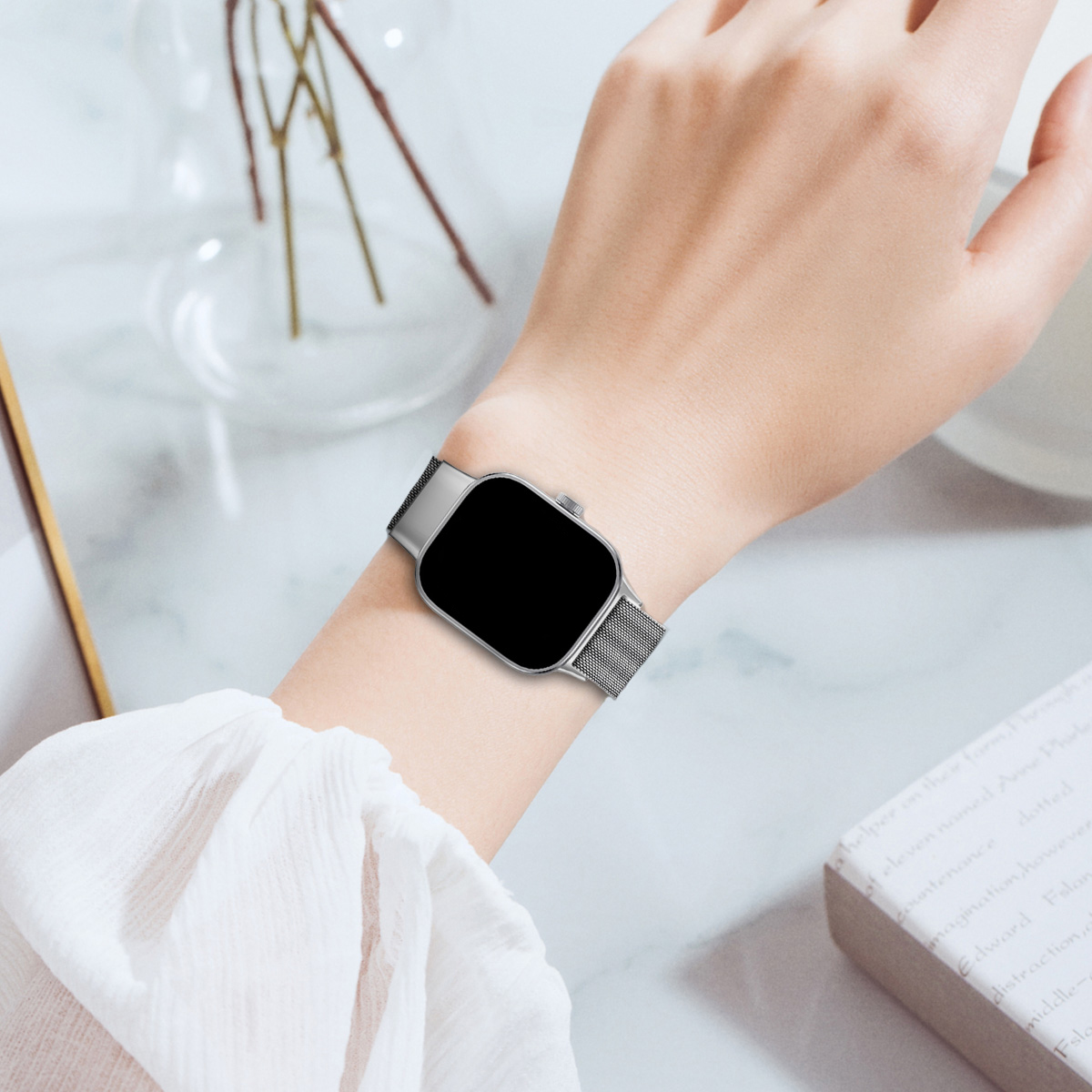 حزام مغناطيسي لساعة شاومي مي ب - مراجعة Milanese Loop Magnetic وسعره