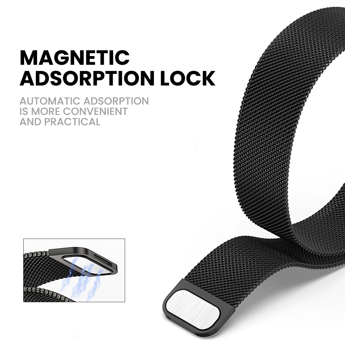 حزام مغناطيسي لساعة شاومي مي ب - مراجعة Milanese Loop Magnetic وسعره