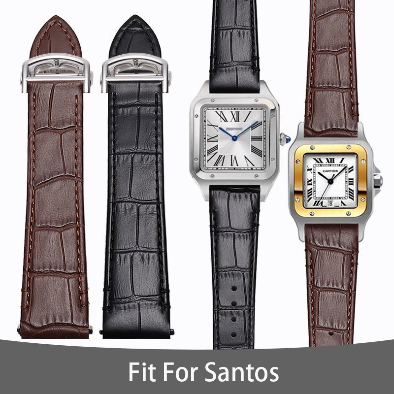 حزام ساعة جلدي 21 ملم لساعة كا - مراجعة Cartier Watch Santos وسعره