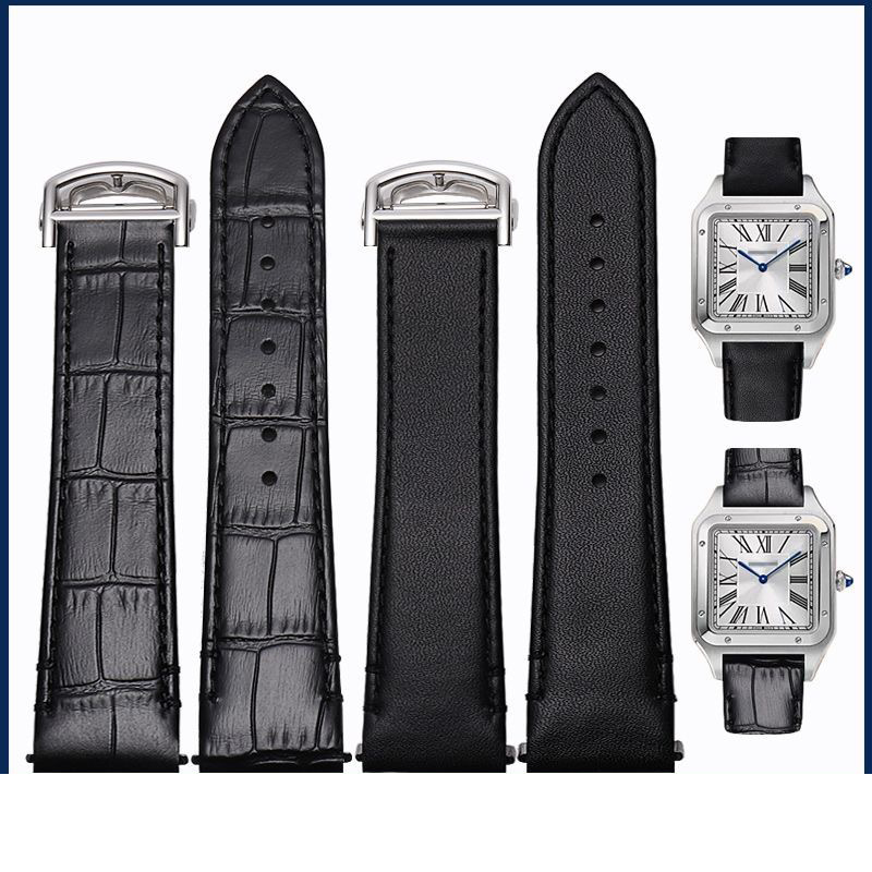 حزام ساعة جلدي 21 ملم لساعة كا - مراجعة Cartier Watch Santos وسعره