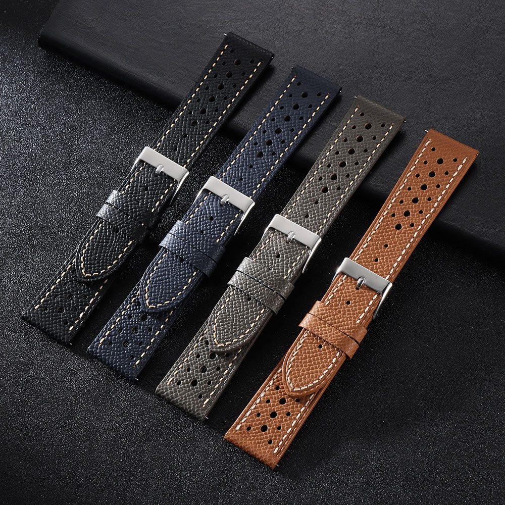 أحزمة ساعة جلد طبيعي عتيقة قاب - مراجعة Suede Strap Watch وسعره