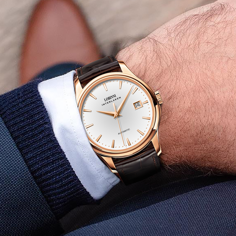 ساعة LOBINNI L12026 للرجال، حر - مراجعة Omega Watch Constellation وسعره