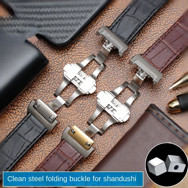 جلد طبيعي حزام الساعات لكارتيي - مراجعة Cartier Watch Tank وسعره