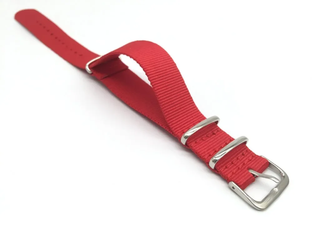 الأحمر النايلون حزام الرجال وا - مراجعة Nato Strap Nylon وسعره