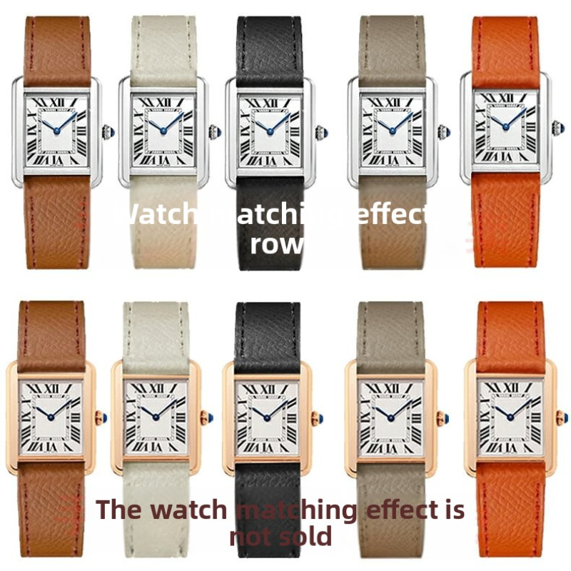 حزام ساعة من جلد البقر الناعم  - مراجعة Cartier Watch Tank وسعره