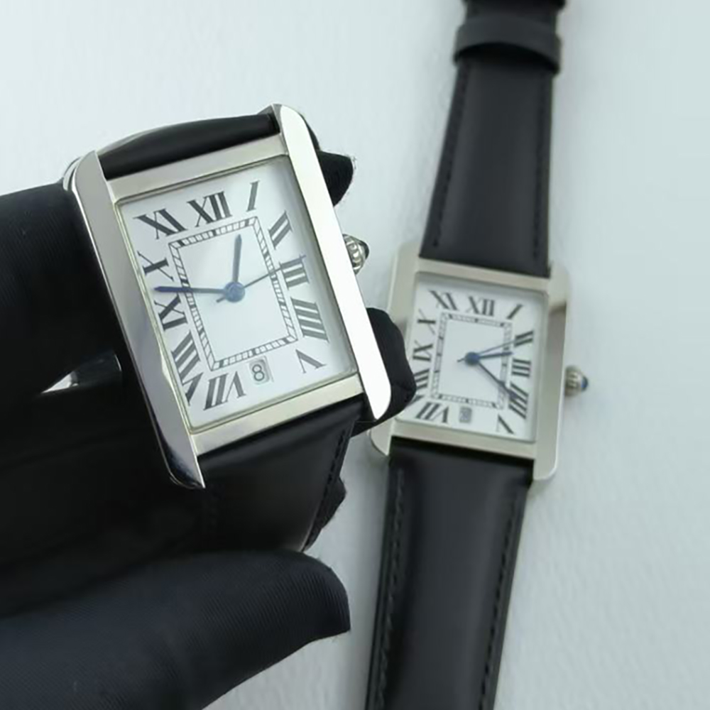 ساعة رجالية عالية الجودة بحركة - مراجعة Cartier Watch Tank وسعره