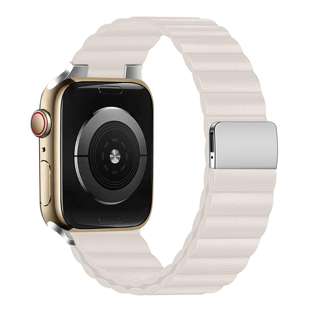 سوار جلد لساعة أبل ، 45 * ، 44 - مراجعة Milanese Loop Magnetic وسعره