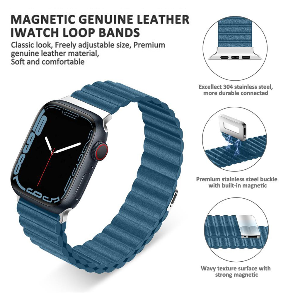 سوار جلد لساعة أبل ، 45 * ، 44 - مراجعة Milanese Loop Magnetic وسعره